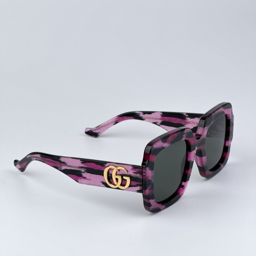 Gucci GG1547S 003 BRAND NEW Sunglasses Black Grey Women Square - Picture 9 of 12